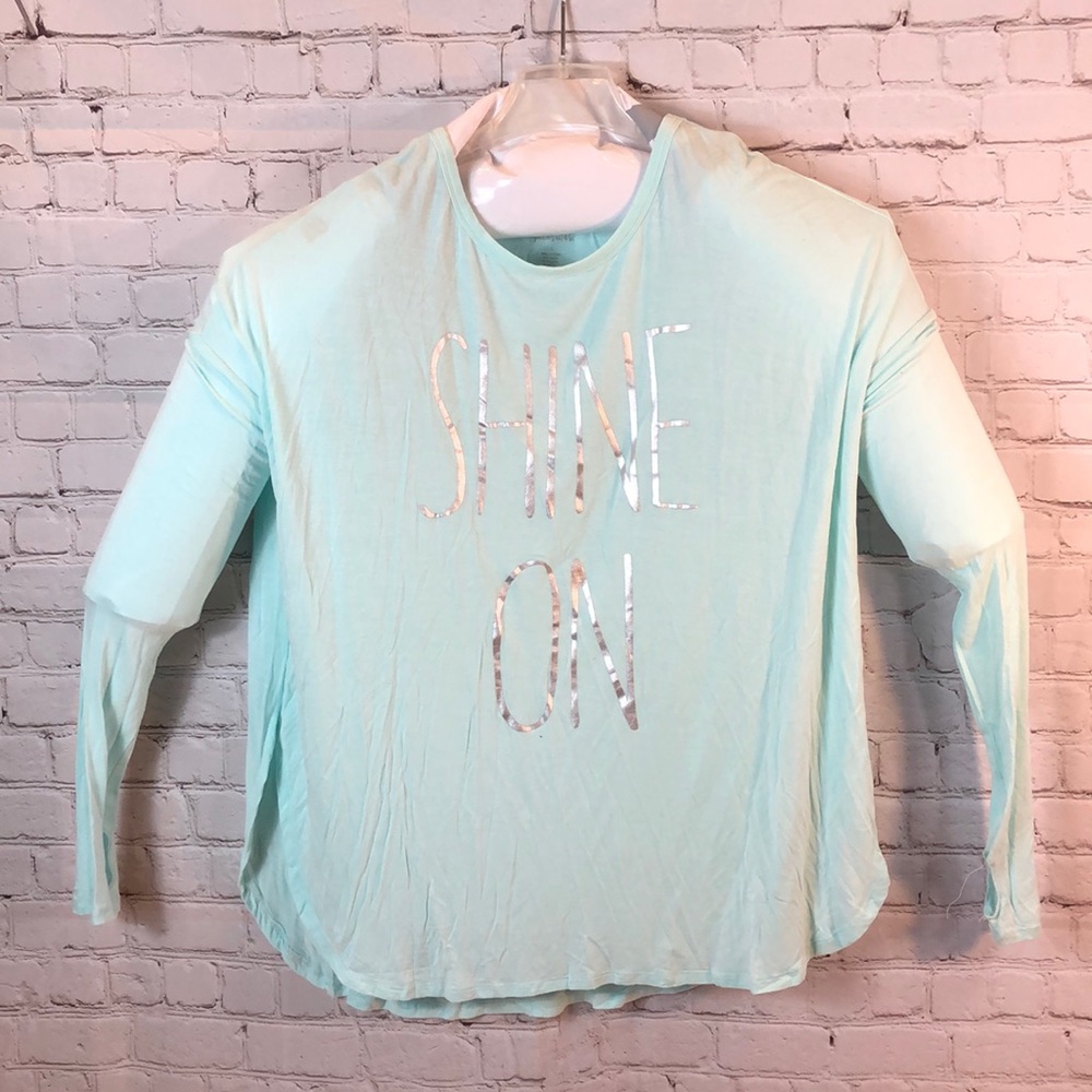 Simple Pleasures Top Soft Long Sleeve tee Shirt Top Thumb Cuffs